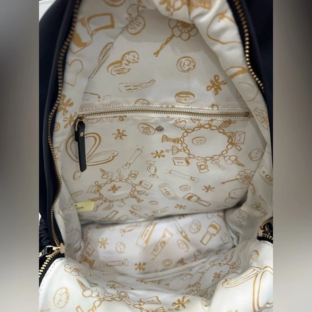 Kate Spade New York Girl Black Nylon Bow Backpack